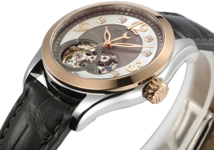 百年灵18K金表壳-黑色表盘-鳄鱼皮表带手表好看吗